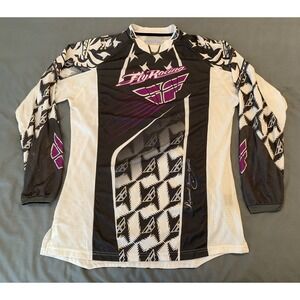 Fly Motorcross Racing Jersey Woman's XL Purple/Black